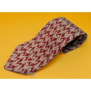 Jos. A. Bank Executive Collection 100% Silk Men’s‎ Tie In Red. Made in USA